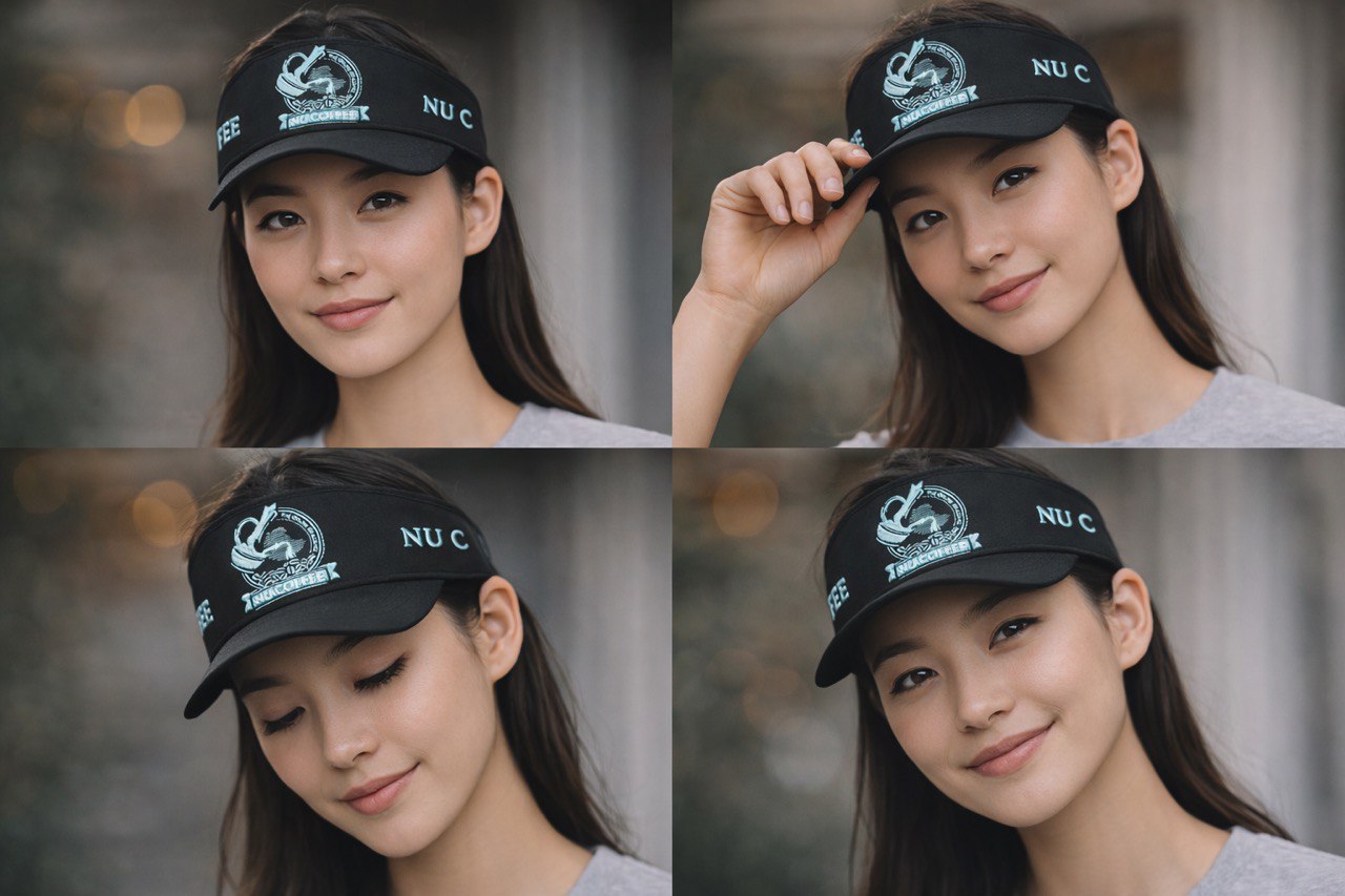 Nu Coffee Visor - Model Portrait