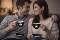 Nu Coffee Black Ceramic Cup - Couple