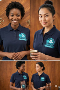 Nu Coffee Black Polo Shirt - Women Lifestyle