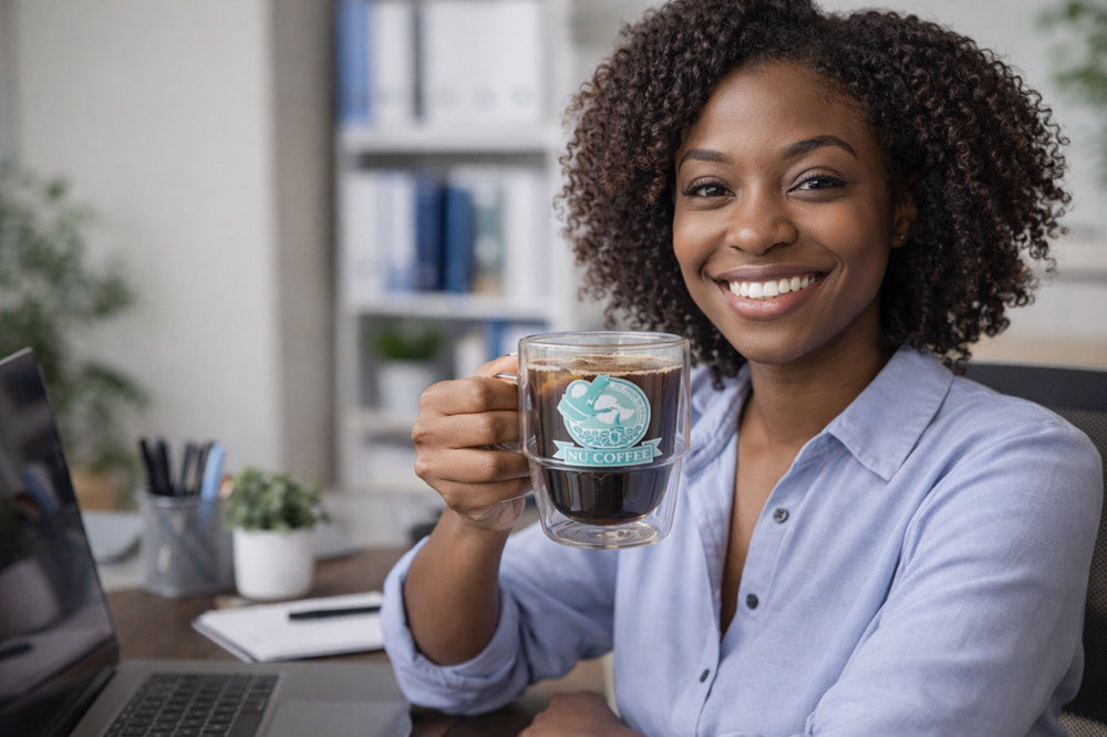 Nu Coffee Double-Wall Glass Cup - Office